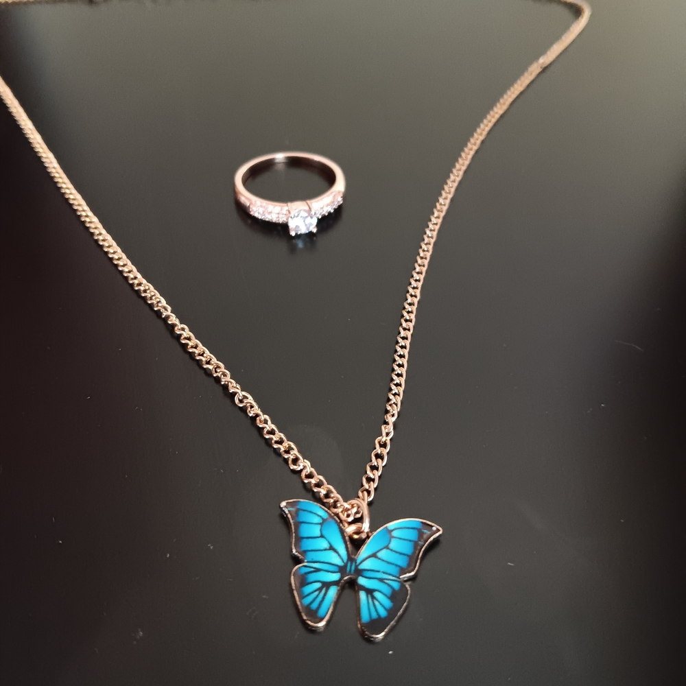 Necklace and ring bundle